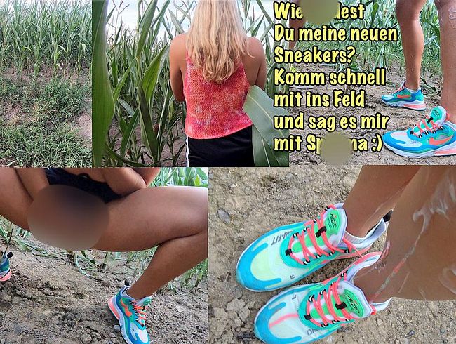 spri** alles was Du hast auf meine neuen Sneakers